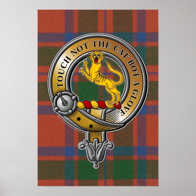 Póster MacIntosh Tartan & Badge (Frente)