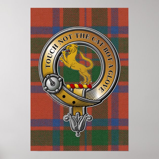 Póster MacIntosh Tartan & Badge (Frente)