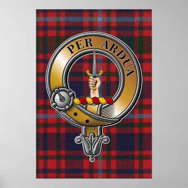 Póster MacIntyre Tartan & Badge (Frente)