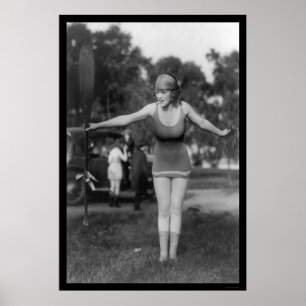 Póster Mack Sennett que baña la belleza 1915