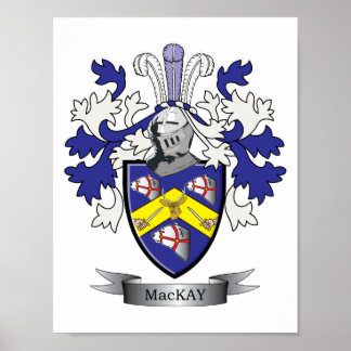 Póster MacKay Family Crest Coat of Arms