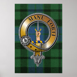 Póster MacKay Tartan & Badge