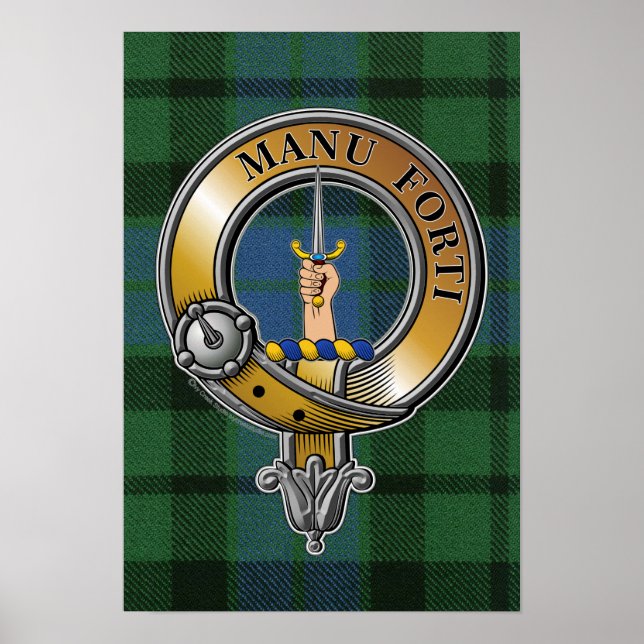 Póster MacKay Tartan & Badge (Frente)