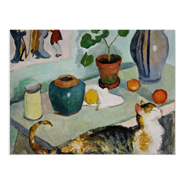 Póster Macke - El fantasma en los puestos de la casa (Anverso)