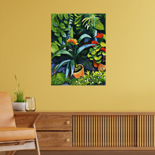 Póster Macke - Flores en el jardín