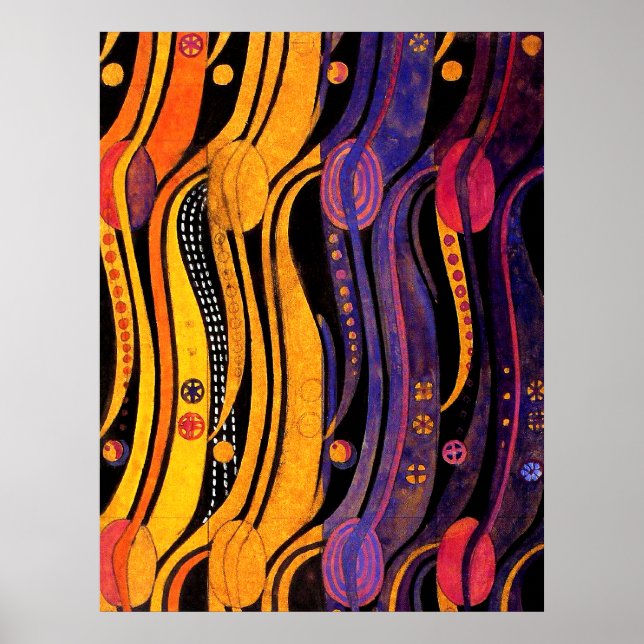 Póster Mackintosh: Diseño de Tulips (Frente)