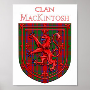 Póster MacKintosh Tartan Scottish Plaid Lion Rampant