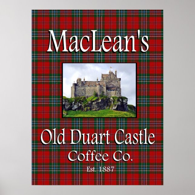 Póster MacLean's Old Duart Castle Coffee Co. Poster (Frente)