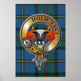 Póster MacLeod Tartan & Badge