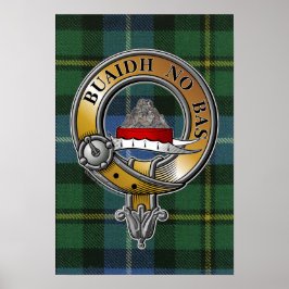 Póster MacNeil-Barra Tartan & Badge