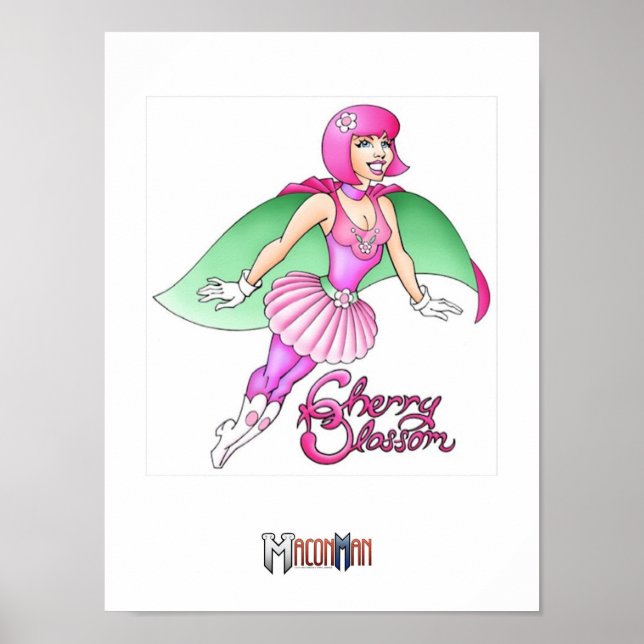Póster Macon Man Cherry Blossom Poster (Frente)