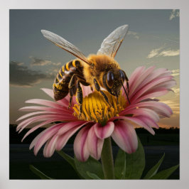 Póster Macro Bee