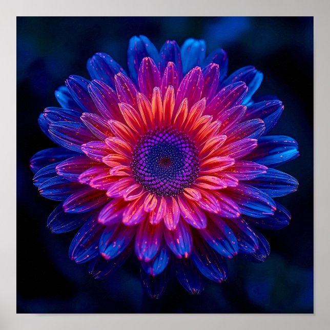 Póster Macro Crystalline Cascade (Frente)