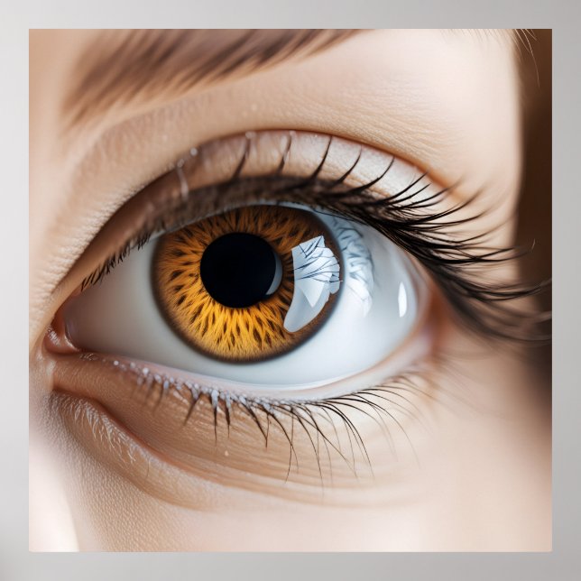 Póster macro ocular femenina (Frente)