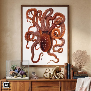 Póster Macropus de pulpo ventilado, animales acuáticos ma