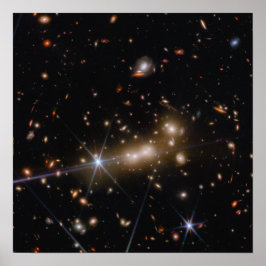 Póster MACS0647 | Efecto de Lenguaje Gravitacional | JWST