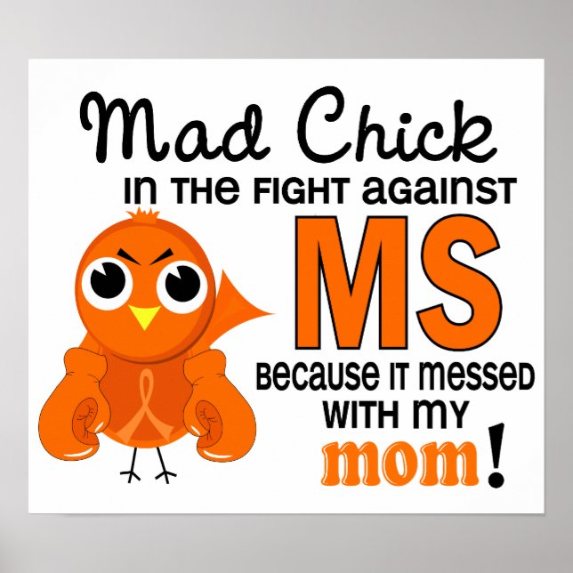 Póster Mad Chick 2 Mom Esclerosis múltiple (Frente)