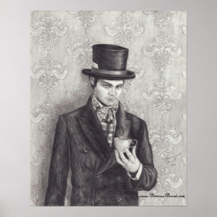 Póster Mad Hatter Poster Mad Hatter Art Wonderland Art