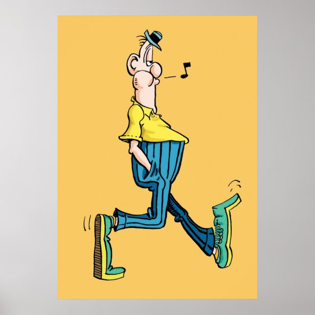 Póster Mad Magazine Don Martin Shirt Máscara Pegatina (Frente)