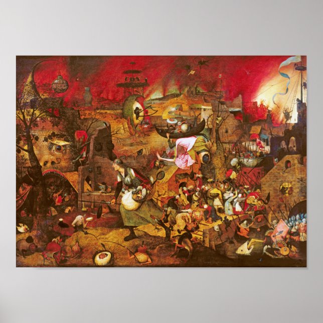 Póster Mad Meg (Grasa Desolada), Pieter Bruegel (Frente)