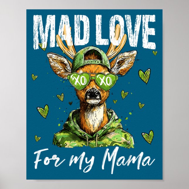 Póster Mad Retro Love For My Mama Deer Hunting Boys Valen (Frente)