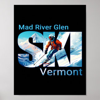 Póster Mad River Glen Guay Ski Outdoor Sk