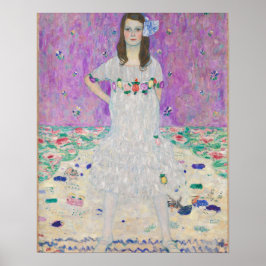 Póster Mada Primavesi por Gustav Klimt Chica en Purple