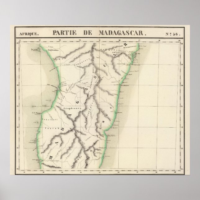 Póster Madagascar África 56 (Frente)