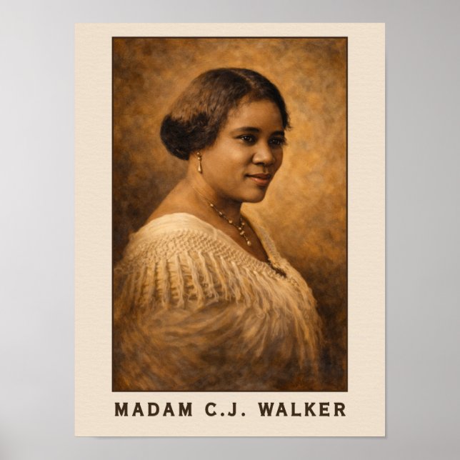 Póster Madam C.J. Walker Portrait Art (Frente)