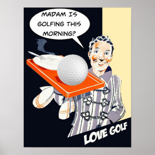 Póster Madam is Golfing Poster