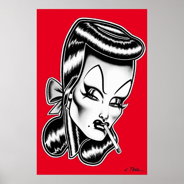 Póster Madam Mars™/Glamour Portrait Poster (Frente)