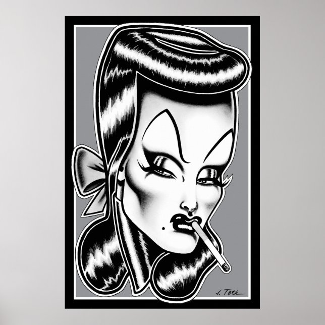 Póster Madam Mars™/Retrato de Glamour (Frente)