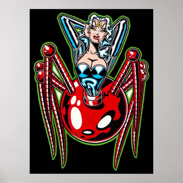 Póster Madam Mechanism™/Mecha Araña (Frente)