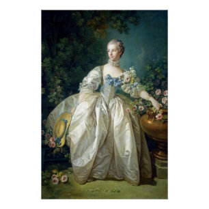 Póster Madame Bergeret 1766 por Francois Boucher pintura 