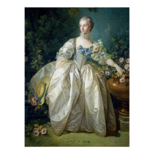 Póster Madame Bergeret 1766 por Francois Boucher pintura 