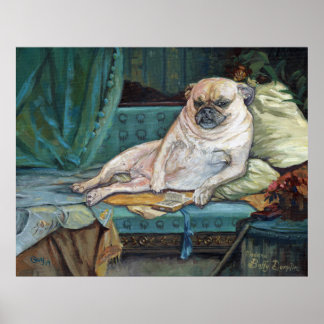Póster Madame Buffy Dumplin en su retrato Mascota de Boud