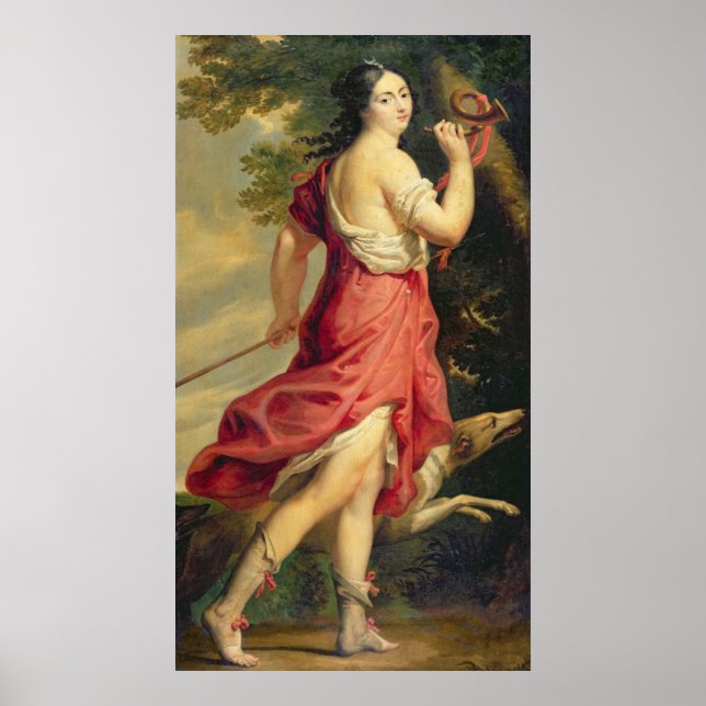 Póster Madame de Montespan como Diana la cazadora (Frente)