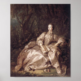 Póster Madame de Pompadour - Francois Boucher