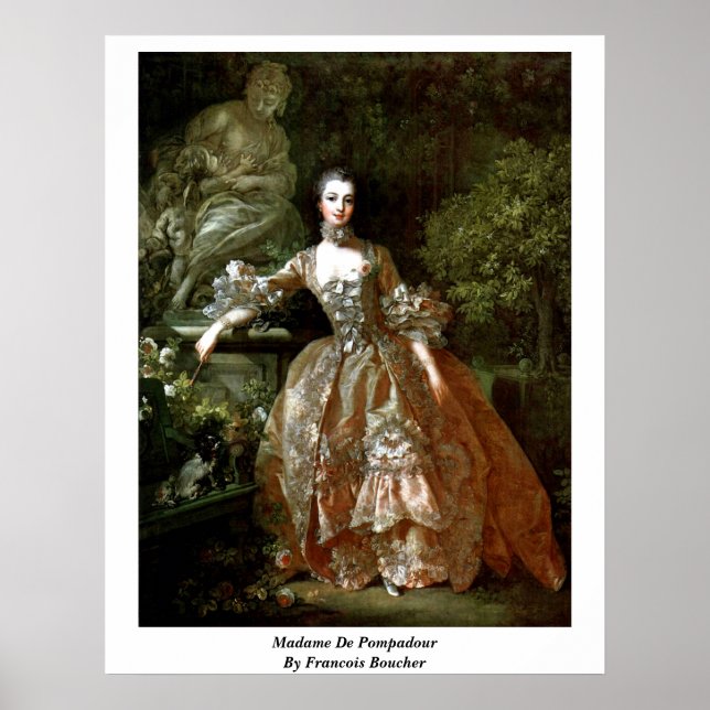 Póster Madame De Pompadour Por Francois Boucher (Frente)
