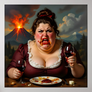 Póster “Madame Lava-Cake”- She Blows At A Moments Notice