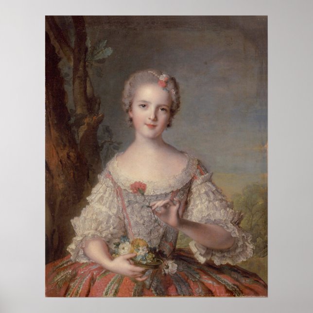 Póster Madame Louise de France – Jean-Marc Nattier (Frente)