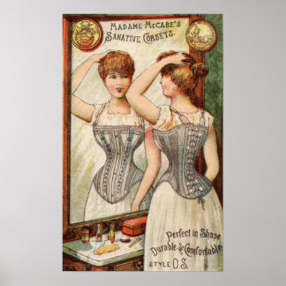 Póster Madame McCabes Corsets Ad