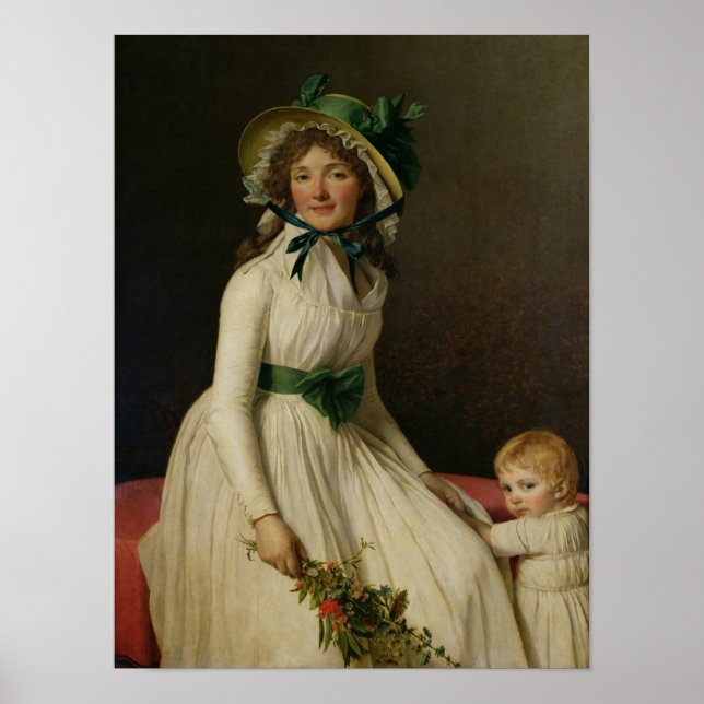 Póster Madame Pierre Seriziat con su hijo Emile (Frente)