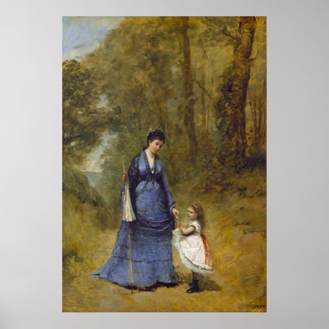 Póster Madame Stumpf - Jean-Baptiste - Bella Artes Corot (Frente)