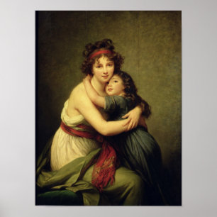 Póster Madame Vigee-Lebrun and her Daughter