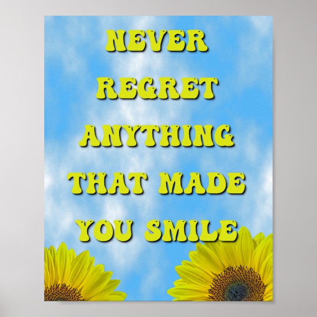 Póster Made You Smile (Frente)