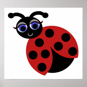 Póster Madeleine LadyBug Toon Print