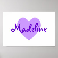 Madeline en morado