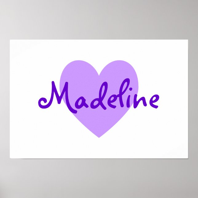 Póster Madeline en morado (Frente)