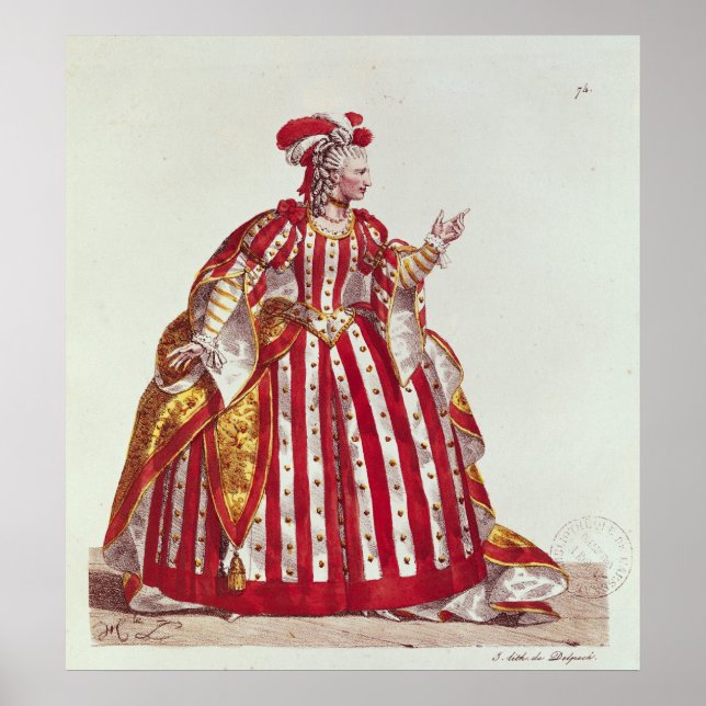 Póster Mademoiselle Dumesnil en el papel de (Frente)